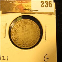Canada 1921 25 Cents. G