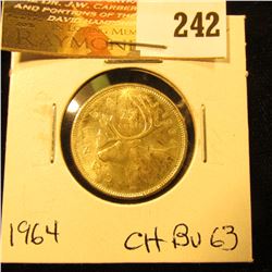 Canada 1964 25 Cents. Choice BU-63.