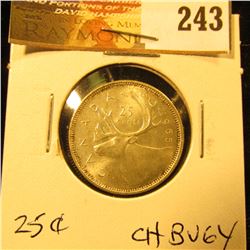 Canada 1965 25 Cents. Choice BU-64.