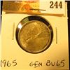Image 1 : Canada 1965 25 Cents. Gem BU-65.