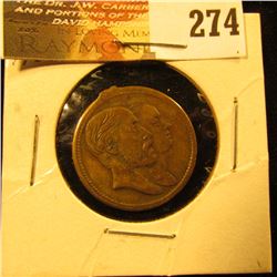 1874 Medal (loop removed) "Duke of Edinburgh and Grand Duchess Marie of Russia Married Jany.1874".