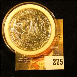 1495-1995 Republic of Portugal Silver 1000 Escudos. Encapsulated. Gem BU.