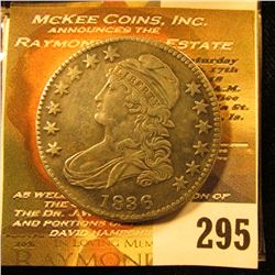 1836 Copy of U.S. Capped Bust Silver Half Dollar. No incuse lettering on edge.