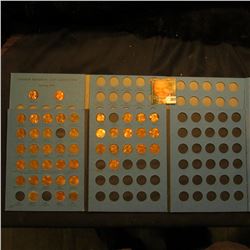 1975-1995 Partial Set of Lincoln Cents in a blue Whitman folder; & a Blue Whitman folder with a coup