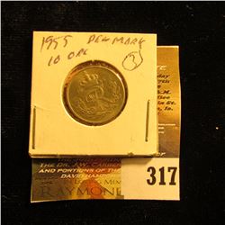 1955 Denmark 10 Ore. Unc.