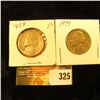 Image 1 : 1938 P & 39 P Jefferson Nickels. F-VF.