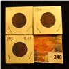 Image 1 : 1901, 02, & 03  Indian Head Cents. Good.