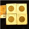 Image 1 : 1902, 10, 11, & 12 Liberty Nickels. VG-Fine.