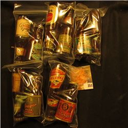Collection of (10) Different miniature Whiskey, Beer, or Liquor Bottles.