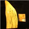 Image 2 : Simulated Whale Tooth with engraving of a Sailor and Eagle with U.S. Flag "Don't give us the Ship". 