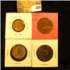 Image 2 : 1966 Great Britain Three Pence, BU; 1944 Large Penny, Brown Unc; 1798 Unidentified Copper Coin; & 18