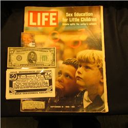 Sept. 19, 1969 "LIFE" Magazine  article Sex Education for Little Children Debate splits the nation's