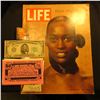 Image 1 : Oct. 17, 1969 "LIFE" Magazine (article Stop Fashion Model Naomi Sims); Series 1934B $5 Federal Reser