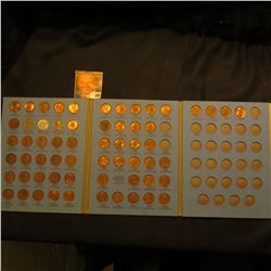 1941-64 Partial Lincoln Cent Set in a blue Whitman folder. (61 pcs.).