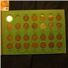 Image 4 : 1910-48S Partial Set of Lincoln Cents in a green Popular Album.