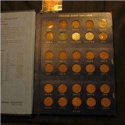 1941-74 Partial Set of Lincoln Cents in a blue Whitman Album. Several high grades.