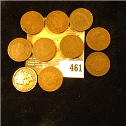 1890, 1891, 1892, 1893, 1895, 1896, 1897, 1898, 1899 & 1900 Indian Head Cents. G.