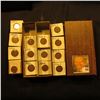Image 1 : 3 1/4" x 6 1/4" double row Stock Box full of Lincoln Cents in holders. Coins date 1929 D-31.