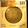 Image 1 : German States/Hamburg 1877-J Two Mark Coin