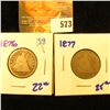 Image 1 : 1876 And 1877 Seated Quarters