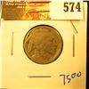 Image 1 : 1917-S Semi Key Date Buffalo Nickel With Full Date