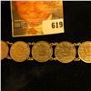 Image 3 : Bracelet Made From Swiss Silver Half Francs.  There Are A Total Of 9 Coins