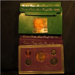 1990, 1991, 1995, And 1998 Proof Sets