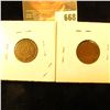 Image 2 : 1910-S Wheat Penny Plus 1863 Cn Indian Head Penny