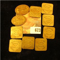 Bag Of Blue Moon Coach Lines Transit Tokens