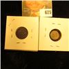 Image 2 : 1838 British 2 Pence Silver Coin Plus 1844 Half Farthing,