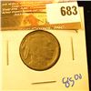 Image 1 : 1917-D Semi Key Date Buffalo Nickel
