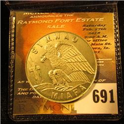 KKK Token.  This Is The Real Deal.  It Is Not A Reproduction.  It Has "Symwao Miafa" On The Front Wi