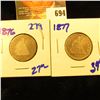 Image 1 : 1876 And 1877 Seated Quarters
