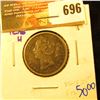 Image 1 : 1876-H Key Date Newfoundland 20 Cent Piece