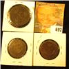 Image 2 : 1850 & 1852 Bank Of Upper Canada Half Pennies; & 1857 Bank Of Upper Canada One Penny Token.