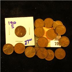 (18) 1909 Wheat Pennies &1910-S Wheat Penny