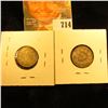 Image 2 : 1919-D And 1916-D Silver German Half Mark Coins