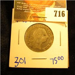 1764-A Silver 6 Einen Reichs Thaler From The German State Of Prussia
