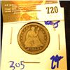 Image 1 : 1853 Seated Quarter With Arrows