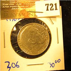 German Silver 2 Mark Coin Dated 1938-A With A Swastika On The Reverse