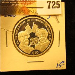 2000 Coin From Liberia Commemorating The Battle Of Gettysburg