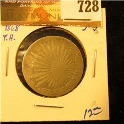Mexico 1868-Y.H. Silver 2 Reales
