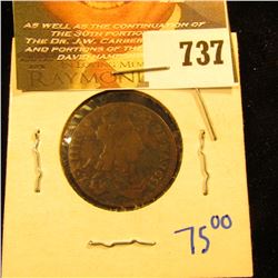 French Coin Dated 1657 With Louis The 14th On It Liard De France Buste Juvenile.  On The Reverse Are