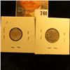 Image 2 : Silver 3 Pence Coins From Great Britain Dated 1890 And 1931