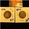 Image 1 : 1876 And 1877 Seated Quarters