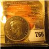 Image 1 : 1950 British Shilling Graded ICCS Proof 65.  This Coin Grading Service Is Very Reputable In Canada