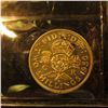 Image 2 : 1950 British Shilling Graded ICCS Proof 65.  This Coin Grading Service Is Very Reputable In Canada