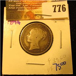 1844 British Shilling