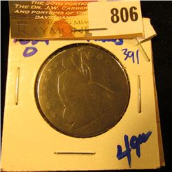 1854-O Seated Half Dollar With Arrows