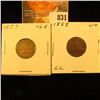 Image 1 : 1857 & 1858 Large Letters U.S. Flying Eagle Cents.